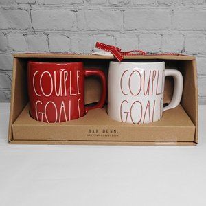 🆕Rae Dunn “Couple Goals” Ceramic Mug Gift Set